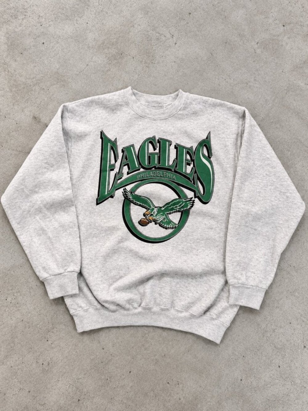 Philadelphia Eagles Graphic Ash Gray Gildan Sweatshirt